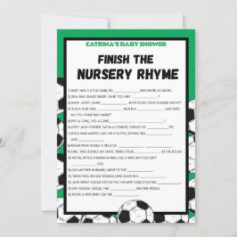 Fußball-Baby-Duschgel, Fußball - bestellbarer Name Einladung