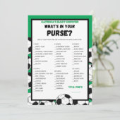 Fußball-Baby-Duschgel, Fußball - bestellbarer Name Einladung (Stehend Vorderseite)