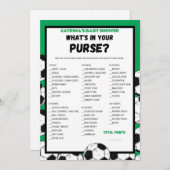 Fußball-Baby-Duschgel, Fußball - bestellbarer Name Einladung (Vorne/Hinten)