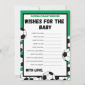 Fußball-Baby-Duschgel, Fußball - bestellbarer Name Einladung (Vorderseite)