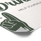 Fußball-Baby-Duschtränke Poster (Ecke)