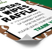 Fußball Baby Duschzeichen Poster (Ecke)