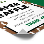 Fußball Baby Duschzeichen Poster (Ecke)