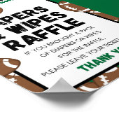 Fußball Baby Duschzeichen Poster (Ecke)