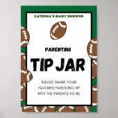 Fußball Baby Duschzeichen Poster (Vorne)