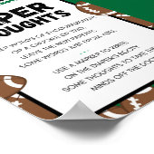 Fußball Baby Duschzeichen Poster (Ecke)