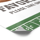 Fußball Baby Duwer Lieblingsunterschrift Poster (Ecke)