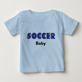 Fußball-Baby im Blau Baby T-shirt