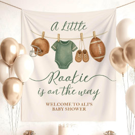 Fußball-Baby-Party-Hintergrund Little Rookie Wandteppich