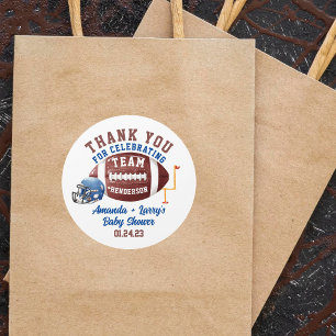 Fußball-Baby-Party Runder Aufkleber