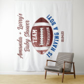 Fußball-Babydusche Hintergrund Wandteppich (Beispiel)