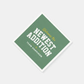 Fußball-Babydusche niedliche Heckklappe personalis Serviette (Ecke)