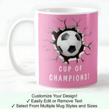 Fußball BaIl in einer Tasse! New Football Liebhabe