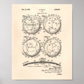 Fußball-Ball 1932 Patentart - Alter Peper Poster (Vorne)