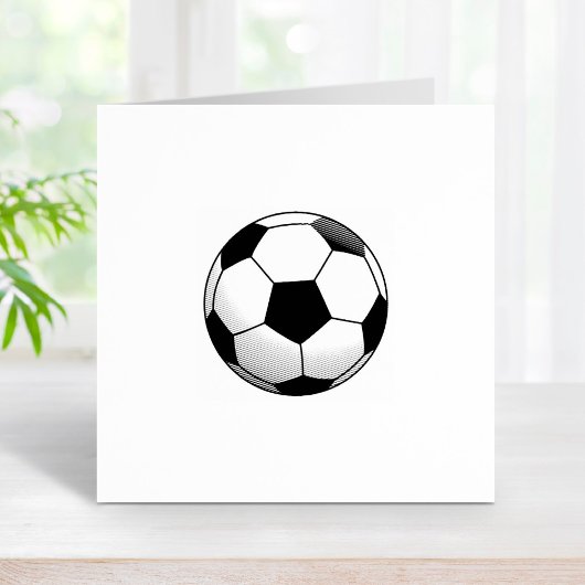 Fußball-Ball 1x1 Gummistempel