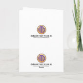 Fußball Ball Art Vielen Dank Coach Dankeskarte (Rückseite)