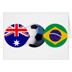 Fußball-Ball Australien & Brasilien Flag The MUSEU