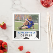 Fußball Ball Boy Foto Geburtstagsparty Serviette (Beispiel)