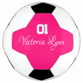 Fußball Ball Bright Pink für die Girly Girls (Vorderseite)