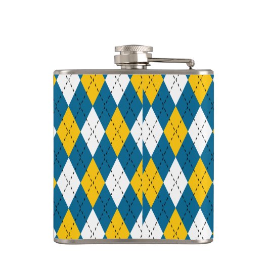 Fußball Ball Calligram Typografie Flask Flachmann (Rückseite)