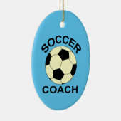 Fußball-Ball-Coach Keramik Ornament (Rechts)