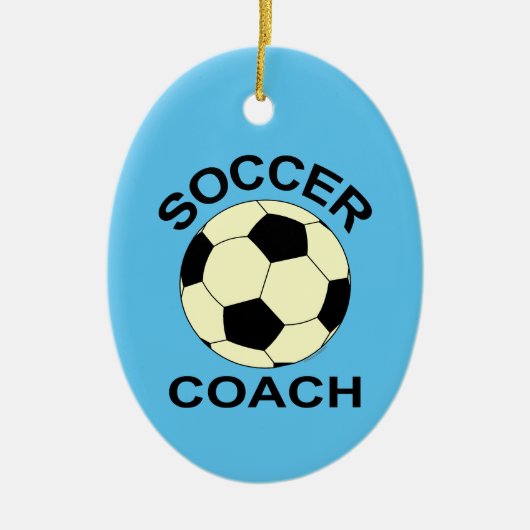 Fußball-Ball-Coach Keramik Ornament (Vorne)