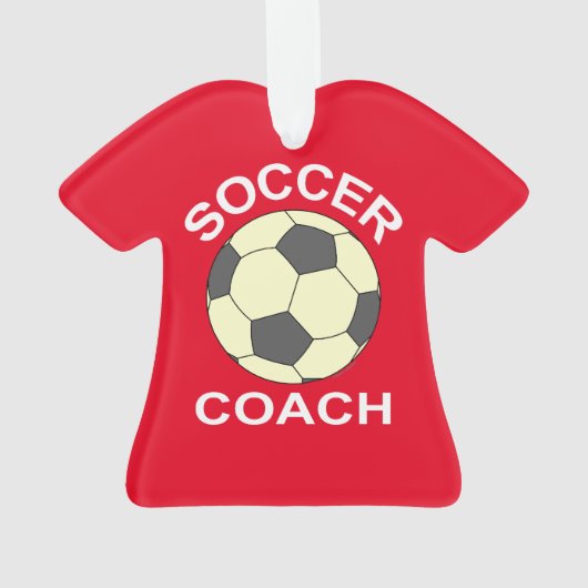 Fußball-Ball-Coach Ornament (Rückseite)