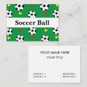 Fußball-Ball-Coach Visitenkarte (Vorne/Hinten)
