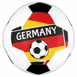 Fußball-Ball Collage der deutschen Flagge Fußball