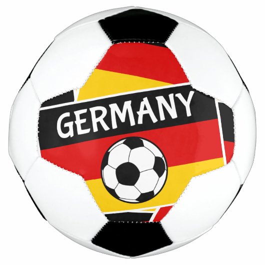 Fußball-Ball Collage der deutschen Flagge Fußball (Vorderseite)