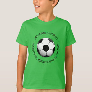 Fußball Ball Custom Text T-Shirt