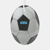Fußball Ball Custom Tree Ornament (Vorderseite links)