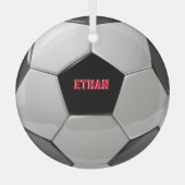 Fußball Ball Custom Tree Ornament (Vorderseite)