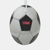 Fußball Ball Custom Tree Ornament (Vorderseite Rechts)