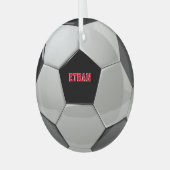 Fußball Ball Custom Tree Ornament (Vorderseite links)