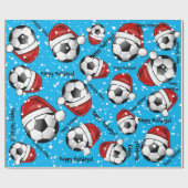 Fußball-Ball, der ein Geschenkpapier (Flach)