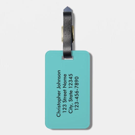 Fußball-Ball, der heraus personalisiertes sprengt Gepäckanhänger (Rückseite vertikal)