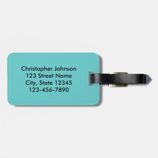 Fußball-Ball, der heraus personalisiertes sprengt Gepäckanhänger (Rückseite horizontal)