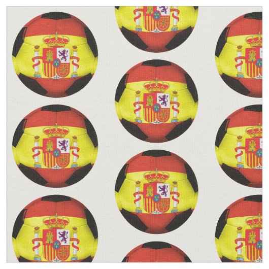 Fußball-Ball der spanischen Flagge Stoff (Nahaufnahme)