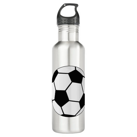 Fußball-Ball Edelstahlflasche (Vorderseite)