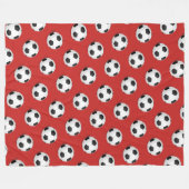 Fußball-Ball Fleece Blanket (Vorderseite (Horizontal))