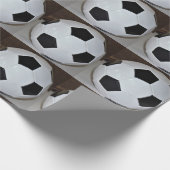 Fußball-Ball-Foto Geschenkpapier (Ecke)