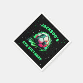 Fußball Ball Geburtstagspapier Napkin Serviette (Ecke)