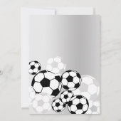 Fußball-Ball Geburtstagsparty Einladung (Rückseite)