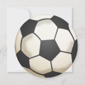 Fußball-Ball Geburtstagsparty Einladung (Rückseite)