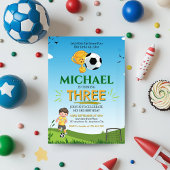 Fußball-Ball Geburtstagsparty Einladung