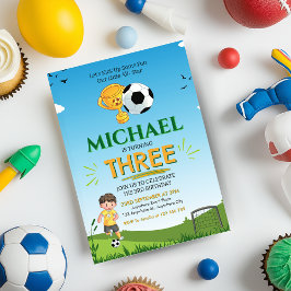 Fußball-Ball Geburtstagsparty Einladung