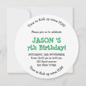 Fußball BALL Geburtstagsparty - Einladung (Rückseite)