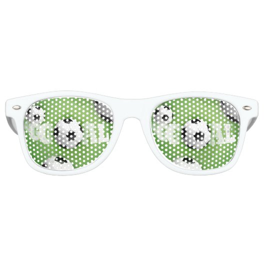 Fußball Ball Goal Sonnenbrille Party Shade (Vorderseite)