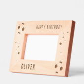 Fußball Ball Happy Birthday Geätzte Rahmen (Links)